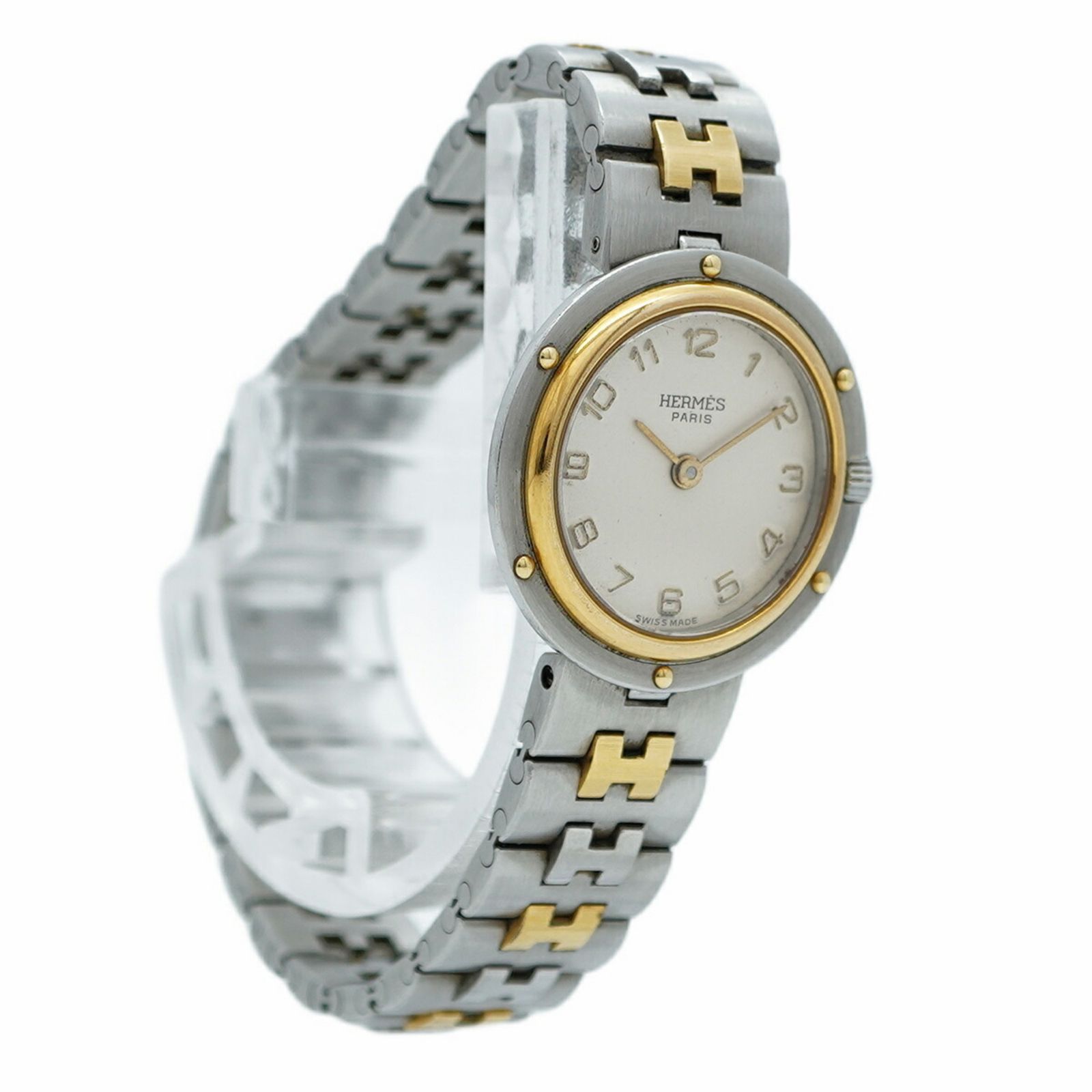 アイボリー文字盤腕時計