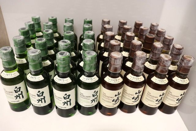 未開栓】山崎・白州ミニボトル40本 山崎180ml×20 白州180ml×20 - メルカリ