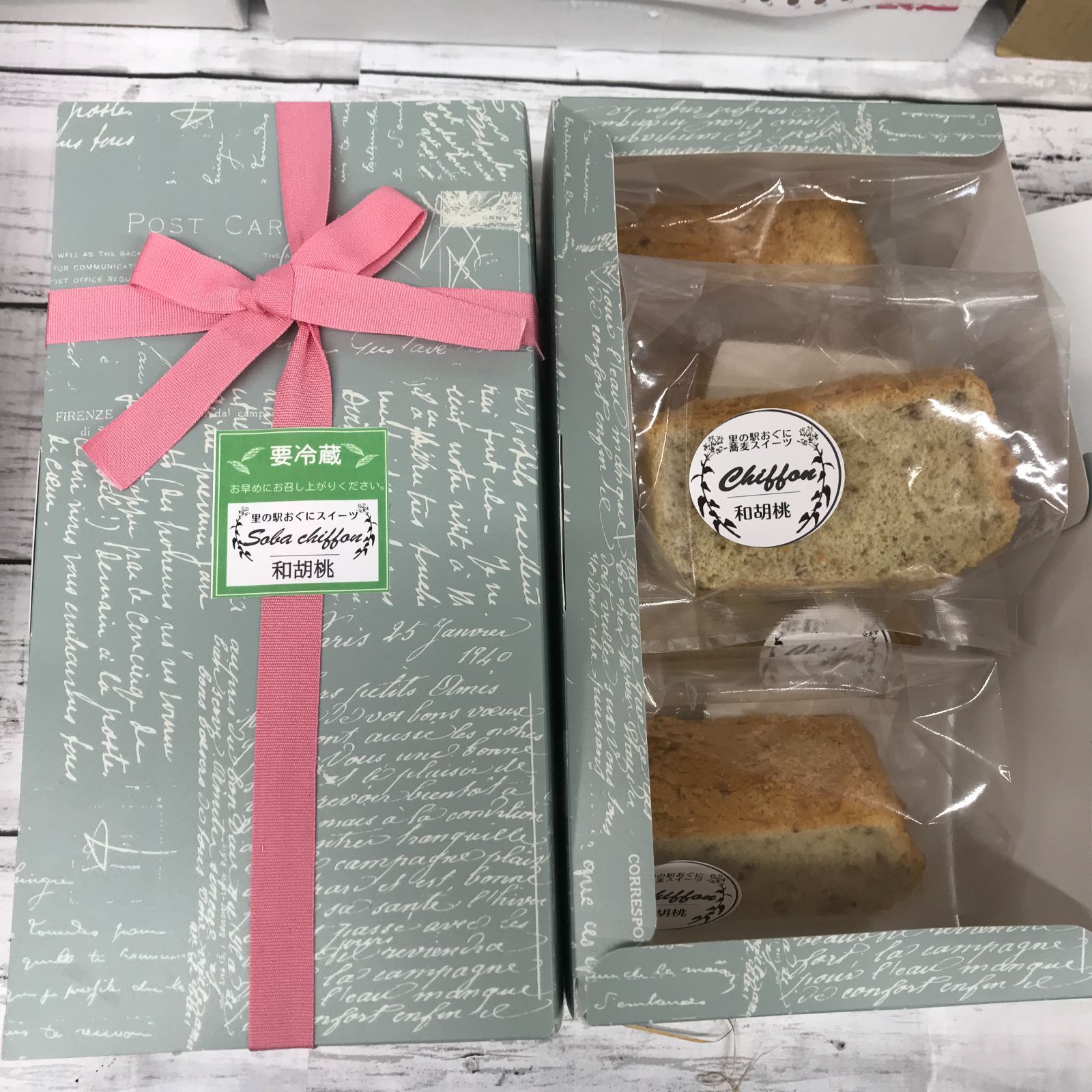 蕎麦のケーキセット