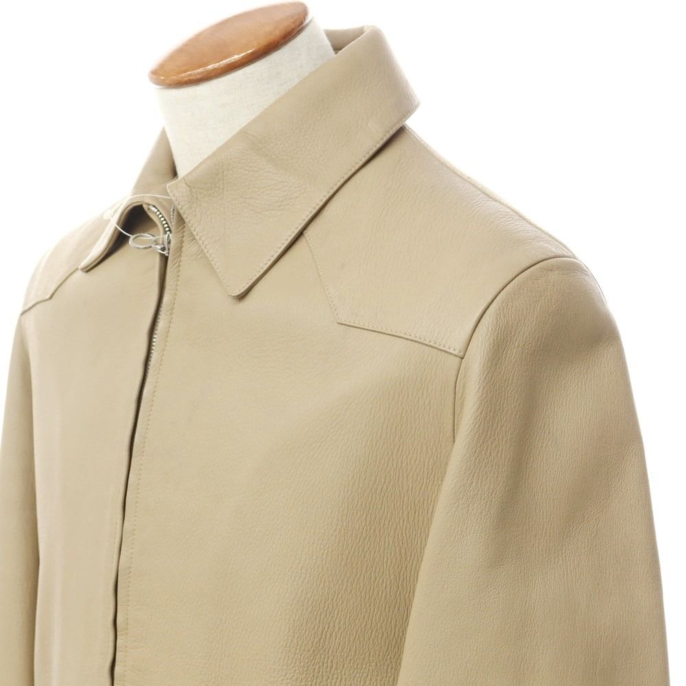 中古】セラファン SERAPHIN 鹿革 ジップアップ レザーブルゾン