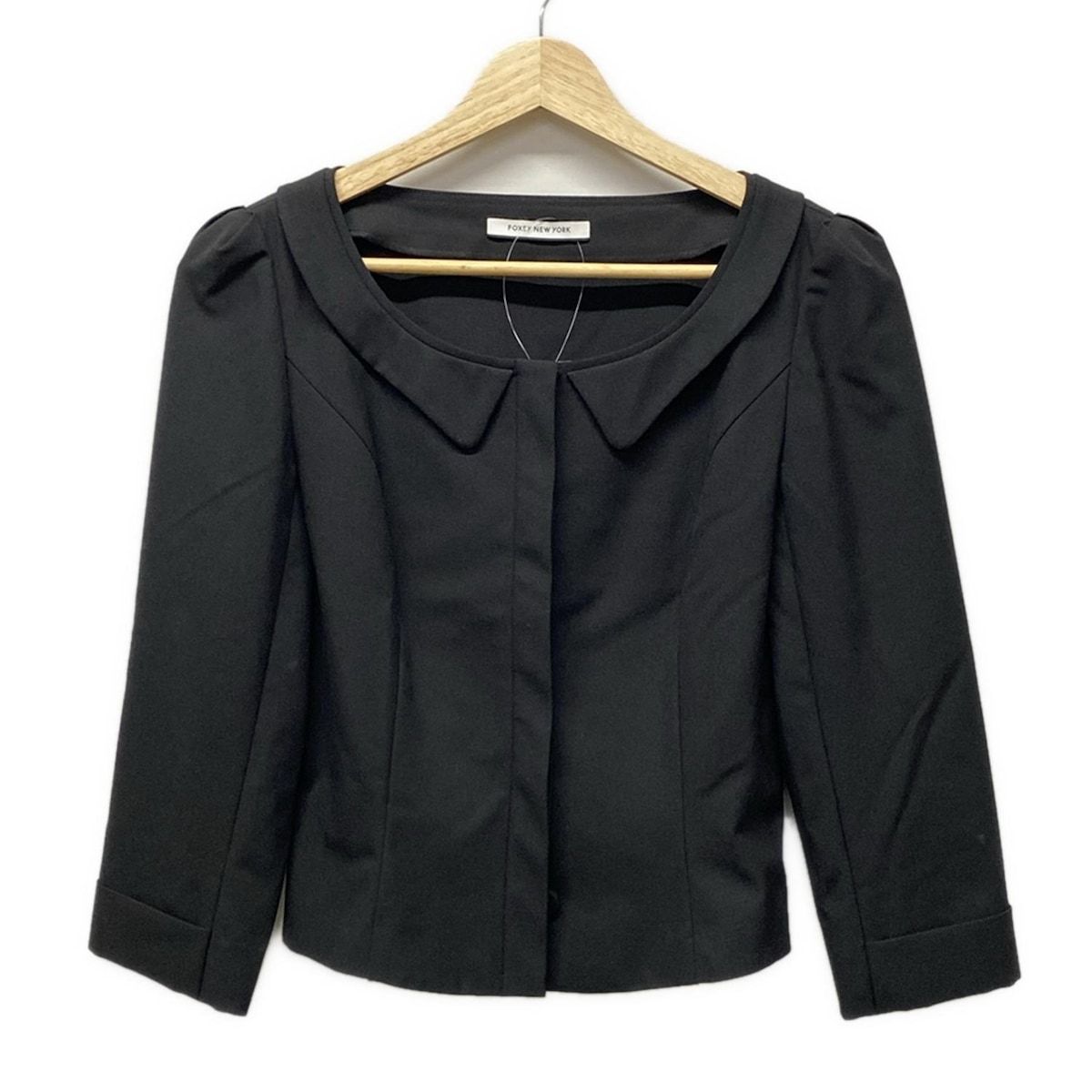 フォクシー☆FOXEYジャケット☆ブラックフォーマル 38サイズ FOXEY NEW YORK(フォクシーニューヨーク) ジャケット サイズ38 M