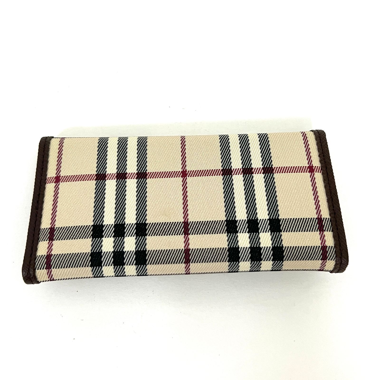 ●バーバリー　ノバチェック　黒革3連キーケースFN116/EX09　0311 BURBERRY バーバリー/BURBERRY キーケース メンズ PVC 6連キー