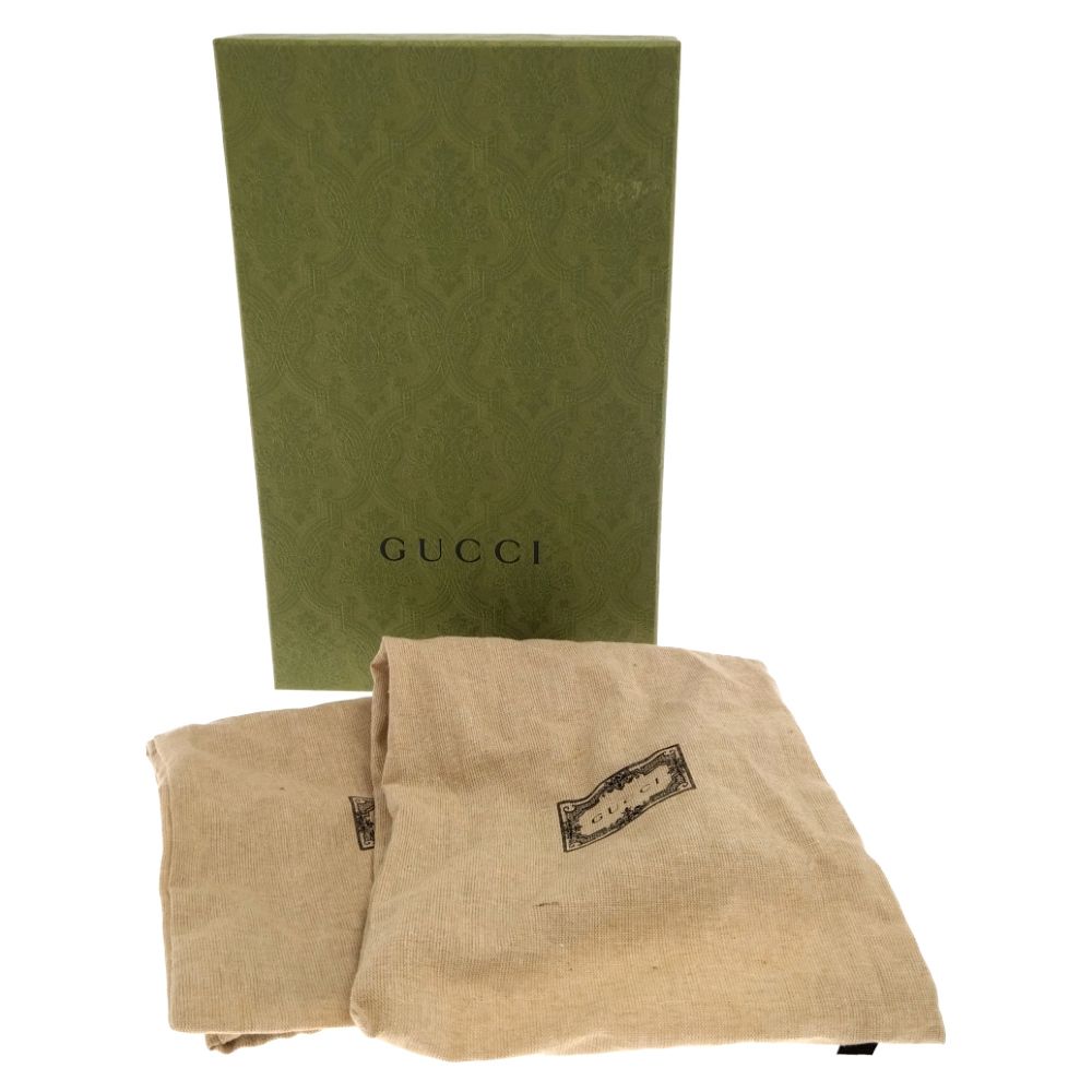 GUCCI (グッチ) GG ロゴ ブロンディ スライド レザー サンダル