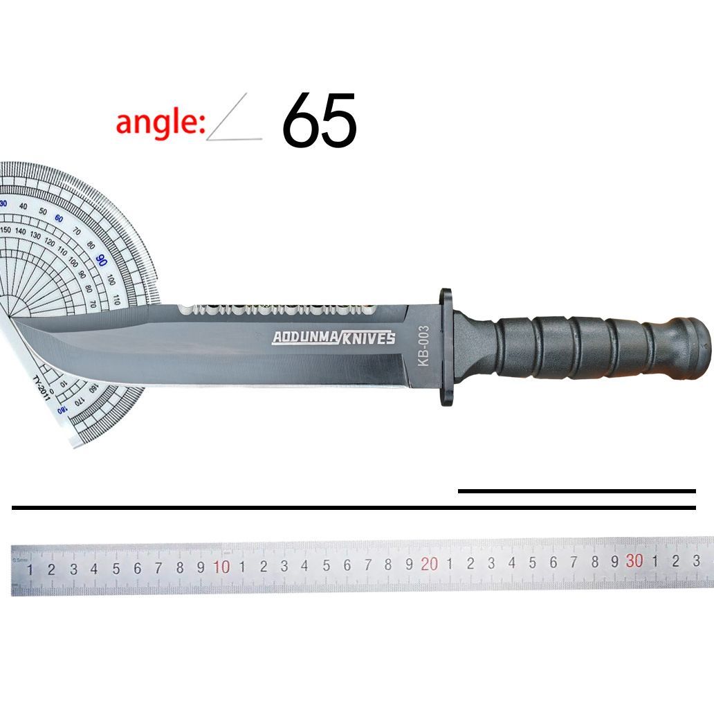 アウトドアナイフ サバイバルナイフ 手鉈 7cr鋼 フルタング構造 全長