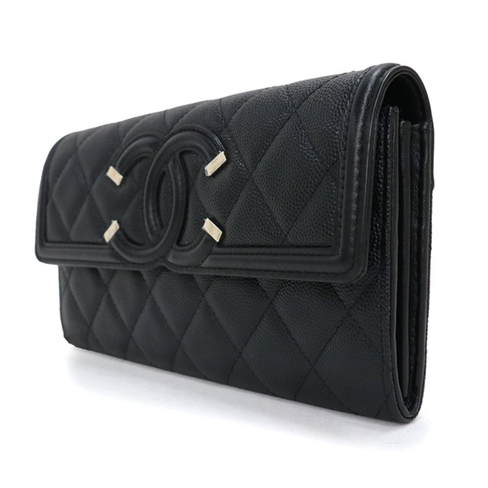 シャネル CHANEL CCフィリグリー マトラッセ ココマーク 二