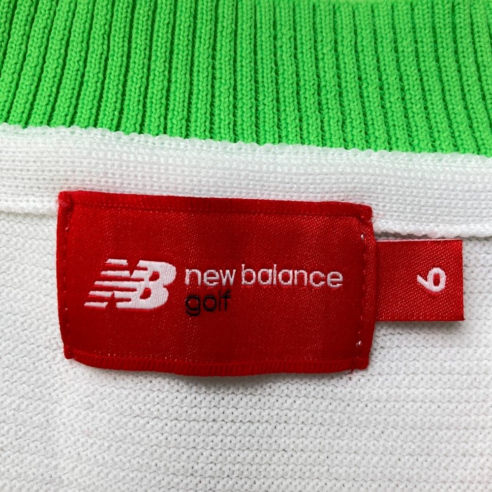 サイズ：6 NEW BALANCE GOLF ニューバランス  バイカラー 長袖ニットセーター  ホワイト系 [240101429970] ゴルフウェア メンズ ストスト サイズ：6 NEW BALANCE GOLF ニューバランス バイカラー 長袖