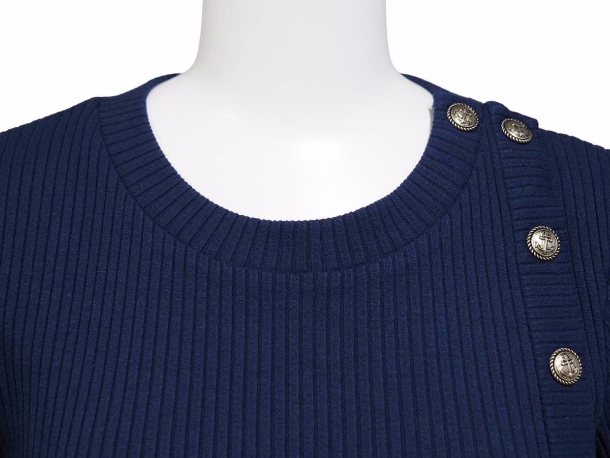 CHANEL◆半袖カットソー/42/--/BLU/P59079V40761 CHANEL / Short sleeve cut and sew / 42 / -- / BLU