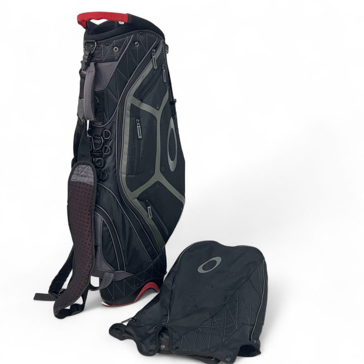 美品 OAKLEY オークリーゴルフ スタンド式キャディバッグ ゴルフ