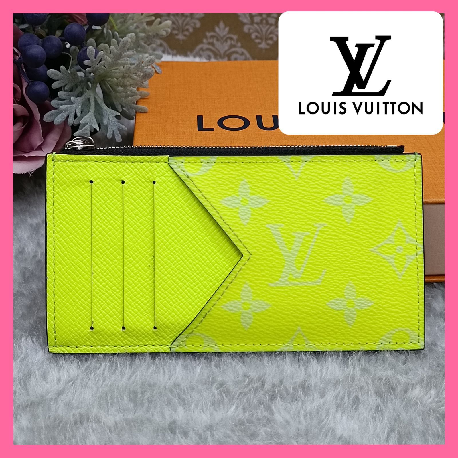 LOUISVUITTON 》 ルイヴィトン タイガラマ コインカード・ホルダー ジョーヌ M30950 コインケース カードケース フラグメントケース  小銭入れ RFID イエロー系 BOX付 送料無料・匿名配送・最短即日発送いたします！ 456 - メルカリ