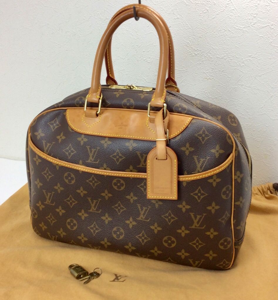 美品】LOUIS VUITTON ルイヴィトン ハンドバッグ トゥルーヴィル M42228 モノグラム キャンバス 鍵/南京錠/保存袋付き - メルカリ