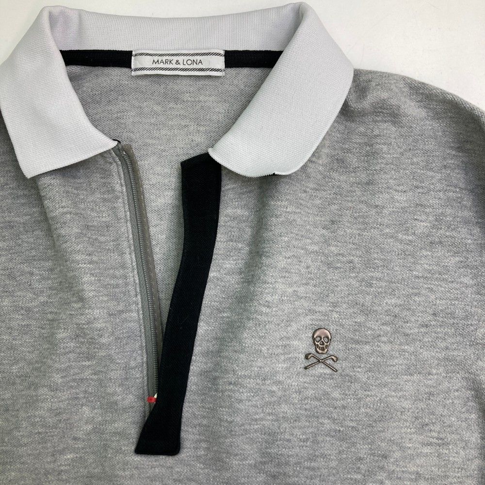 MARKu0026LONA ブラック ポロシャツ ハーフジップ サイズ：L