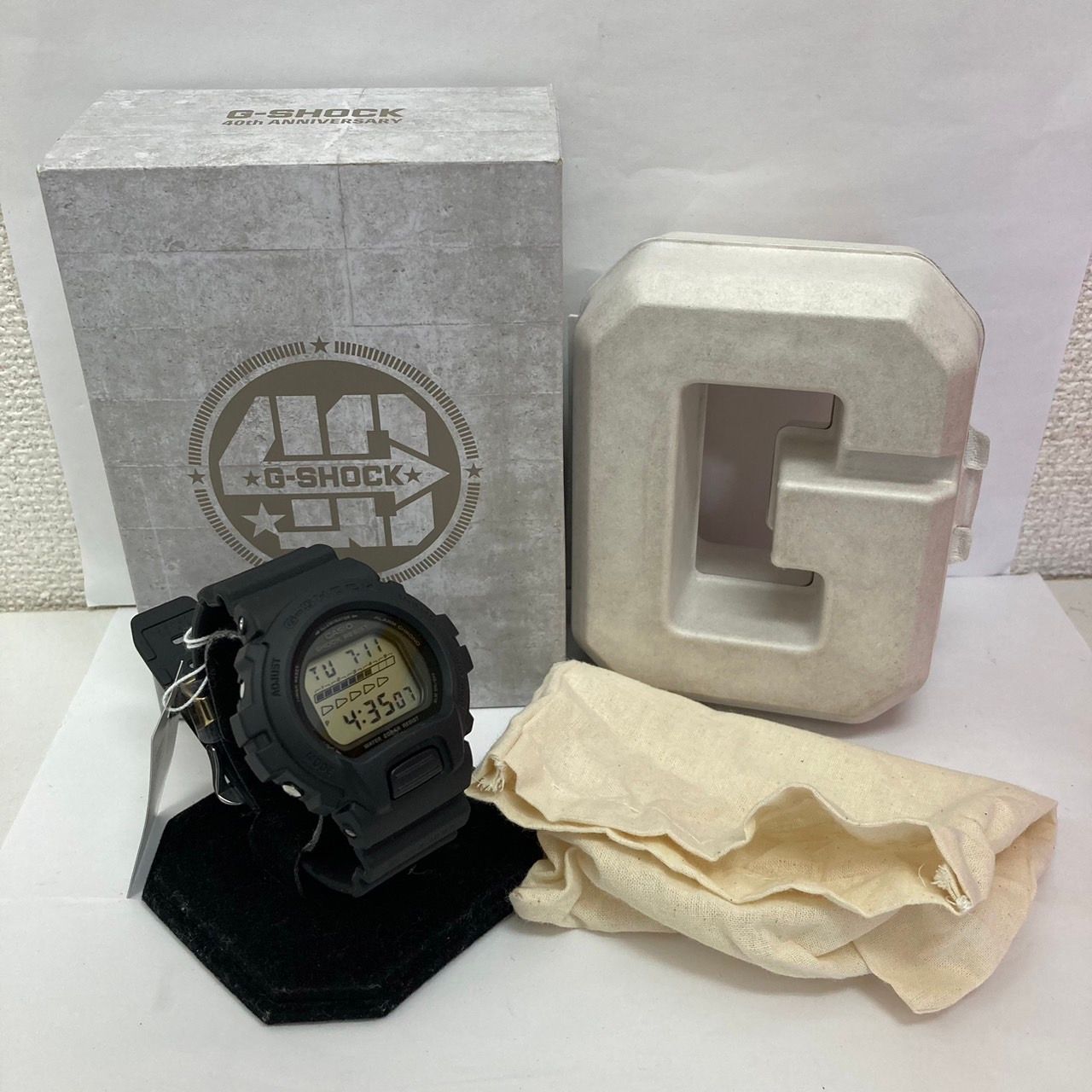 CASIO 腕時計 ジーショック G-SHOCK 40thAnniversary REMASTER BLACK