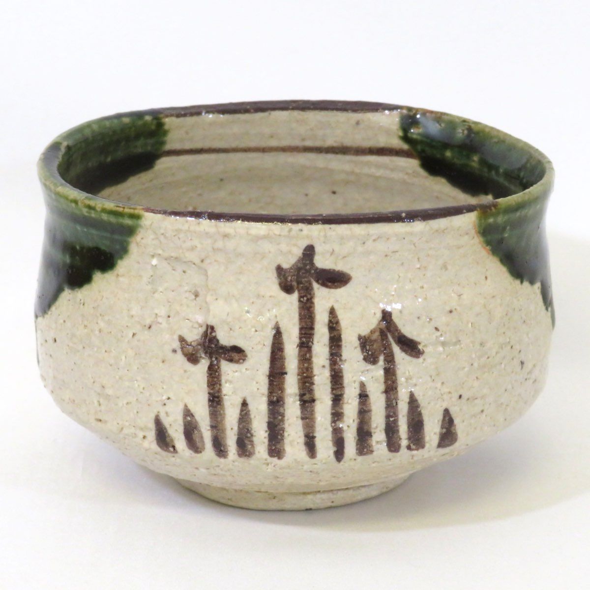 山口錠鉄 織部茶入 楽天市場】山口錠鉄作 織部茶碗 共箱 : 茶道具おもしろ逸品堂