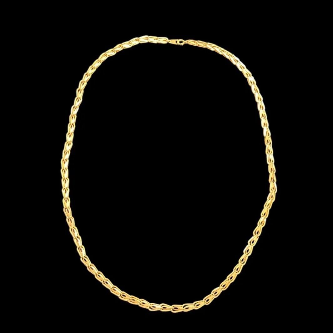 ☆K18/750刻印 金 ゴールドチェーンネックレス ※造幣局ホールマーク