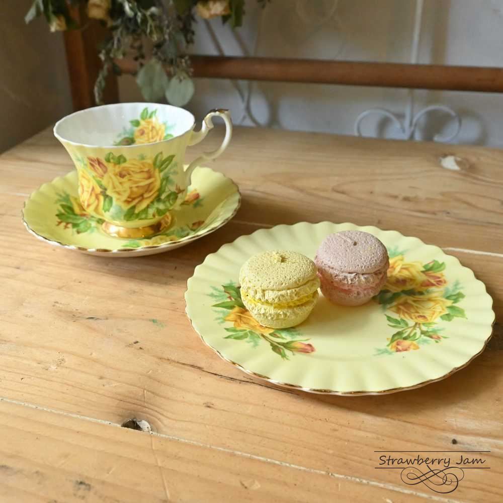 L 3710 202 2 英国アンティーク ROYAL ALBERT C S ロイヤルアルバート カップ＆ソーサー ケーキ皿 イギリス