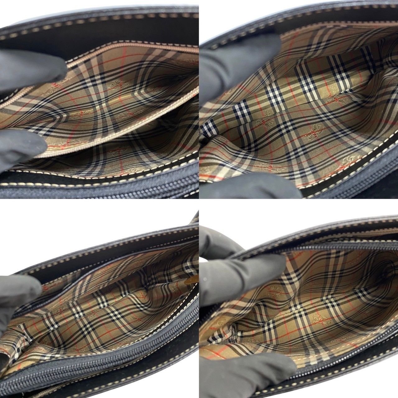 ほぼ未使用 希少品 BURBERRY バーバリー ノバチェック ロゴ 金具 