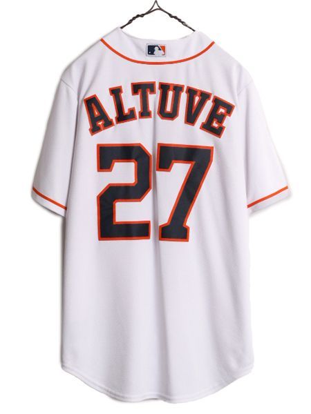 USA製 MLB オフィシャル Majestic アストロズ ベースボール シャツ メンズ M / ユニフォーム メジャーリーグ ゲームシャツ 半袖シャツ 野球 お得なクーポン配布中!】 USA製 MLB オフィシャル Majestic