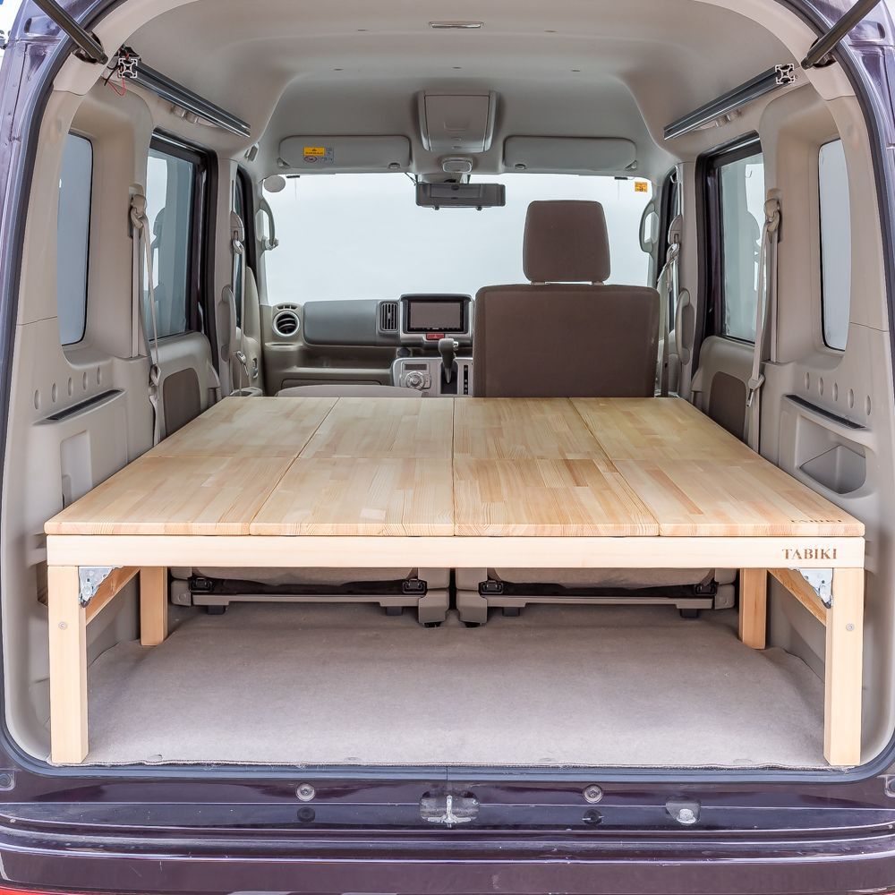車中泊 ベッドキット　DA17V エブリィ 軽バンキャンプ ワックス加工 ベッドキット 蜜蠟ワックス塗装 エブリイワゴン DA17W用 TABIKI