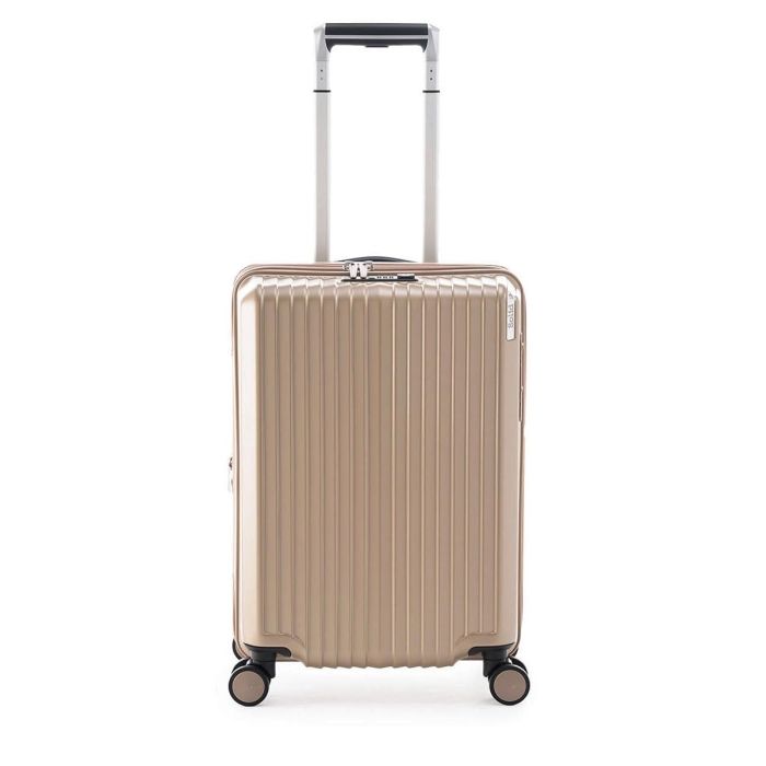 4営業日で発送 A.L.I ALI07518W スーツケース ジッパータイプ 38L 拡張機能付き マットシャンパン ALI-075-18W