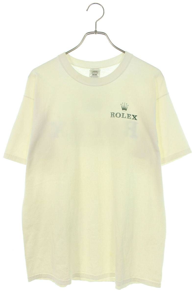 ヴィンテージ 90s ROLEX/ロレックス ロゴプリントTシャツ メンズ L