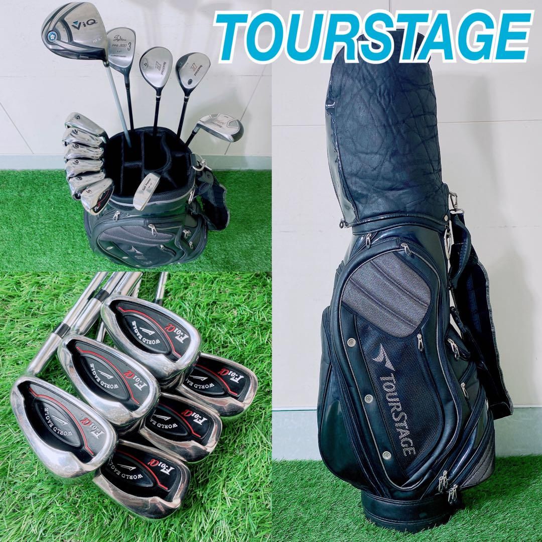 【初心者男性向け】TOURSTAGE ViQ ゴルフクラブセット ゴルフクラブ メンズセット 初心者 ツアーステージ ViQ N1069