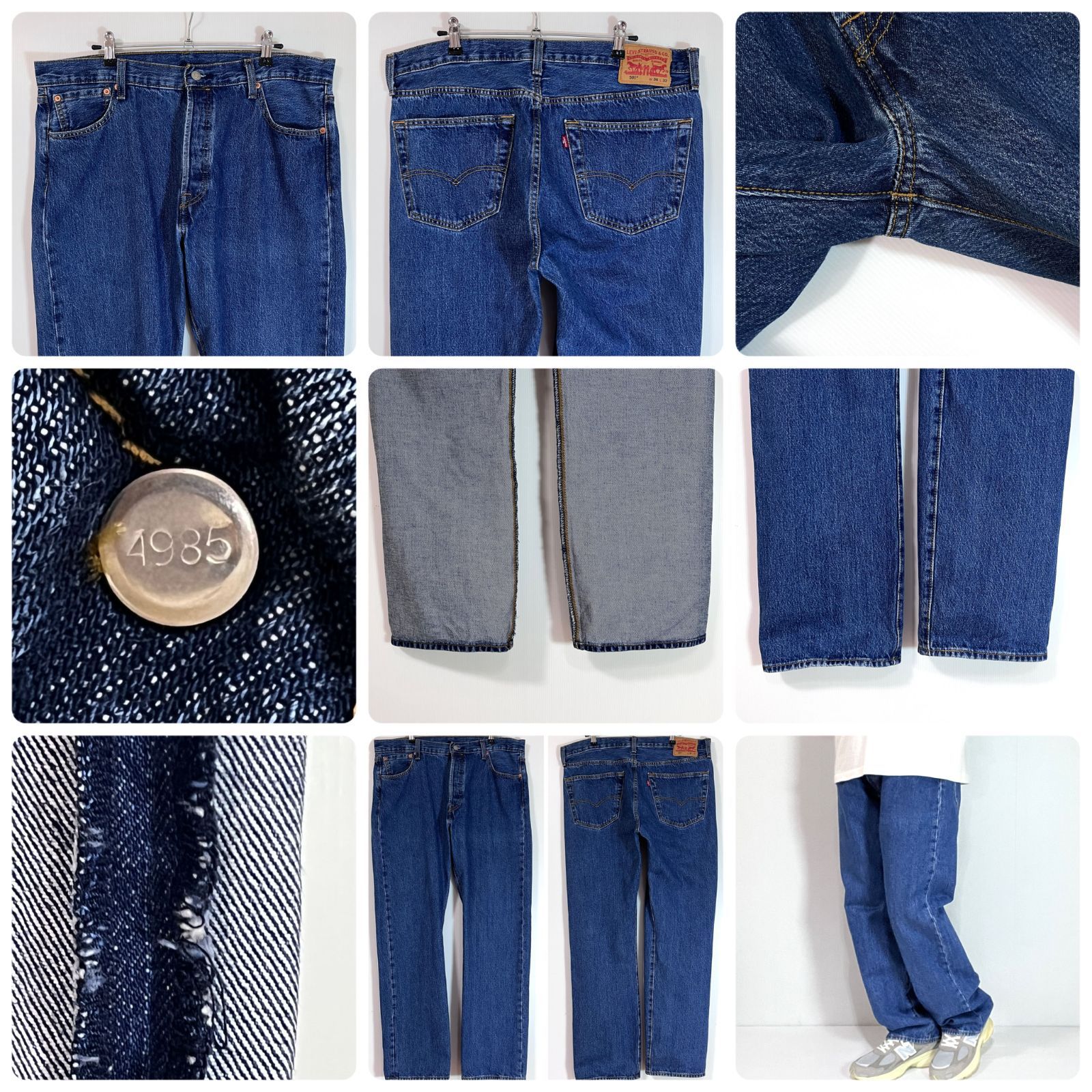 美色 Levi's リーバイス 501 W36 L32 36x32 00501-0194 ジーンズ