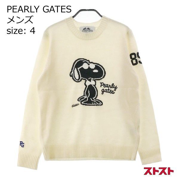 Pearlygates パーリーゲイツ　スヌーピー ニット　セーター　メンズ　5 Pearlygates パーリーゲイツ スヌーピー ニット セーター メンズ