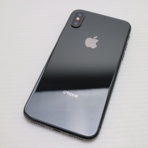 超美品 SIMフリー iPhoneX 64GB スペースグレイ スマホ 即日発送