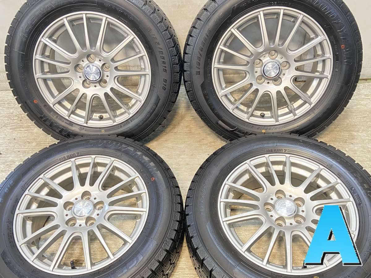 195|65R15 グッドイヤー アイスナビ 7 ラブリオン 15x6.0 43 100-5穴 タイヤ スタッドレスタイヤ ホイールセット 4本セット w15250929137