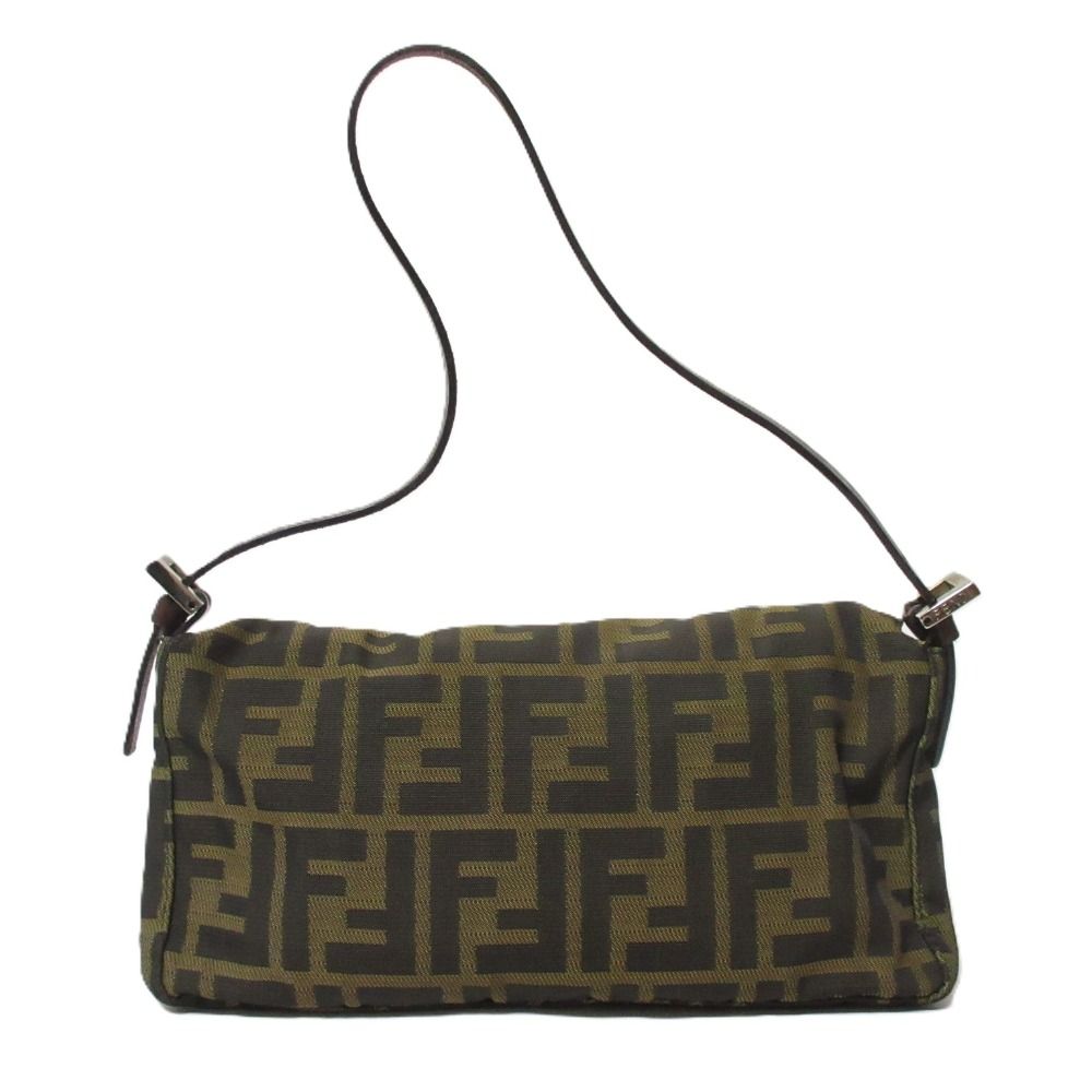 新しい フェンディ FENDI 美品 ズッカ柄 アクセサリーポーチ キャンバス バッグ