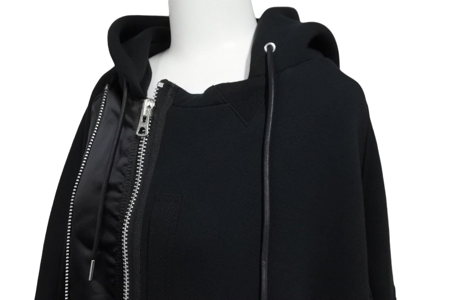 Sacai サカイ スウェット ブルゾン SPONGE SWEAT HOODIE 23-03173M