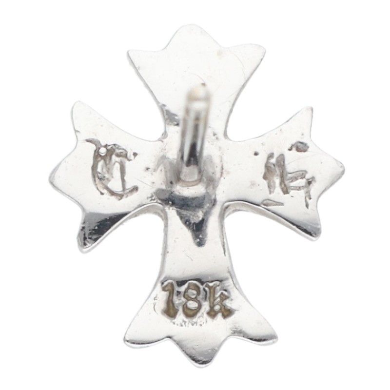クロムハーツ 18K No2 CH CRS DIA 18K CHクロススタッド 1ダイヤ ホワイトゴールドピアス メンズ MERCADOAVALIA_COM_BR