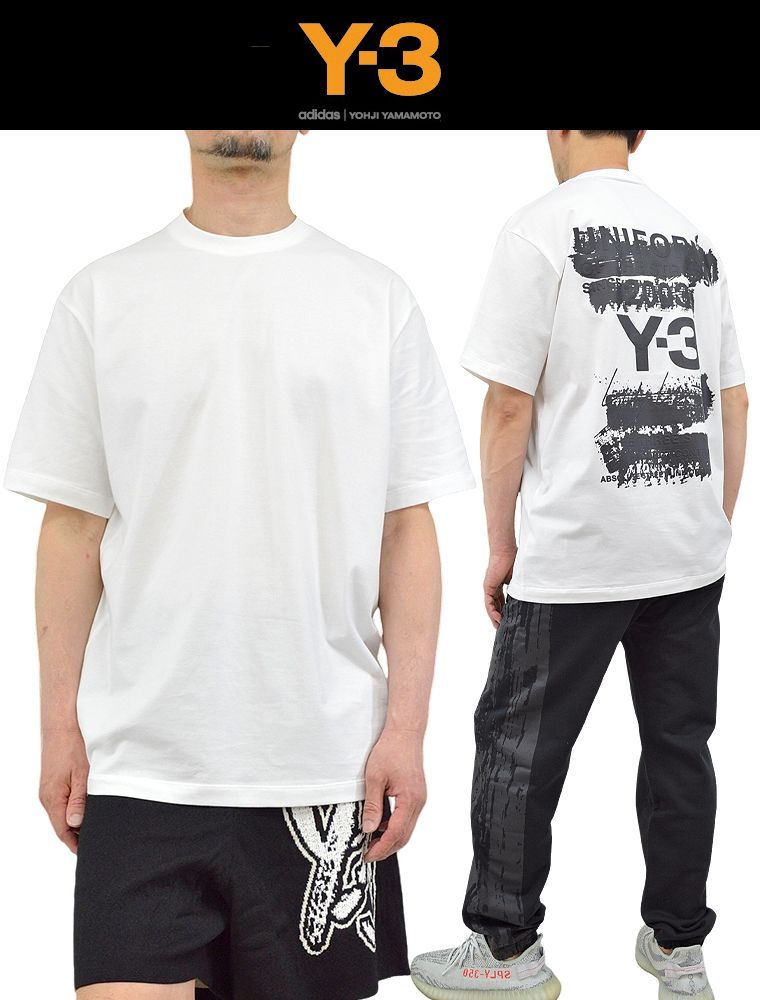 新作 Y-3 ワイスリー バックロゴTシャツ U GFX SS TEE 半袖T