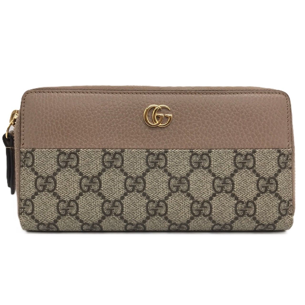 グッチ ダブルG ジップアラウンド 長財布 GGスプリーム 456117 ABランク 中古 グッチ ダブルG ジップアラウンド 長財布 GGスプリーム 456117 AB
