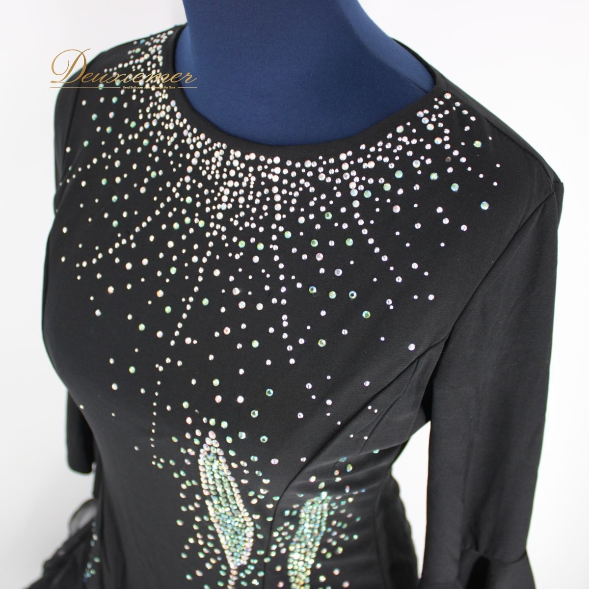 【美品 社交ダンス衣装】 ブラック系 ドレス ワンピース パーティー prima boutique プリマブティック ICHIOKU イチオク 美品 社交ダンス衣装】 ブラック系 ドレス ワンピース