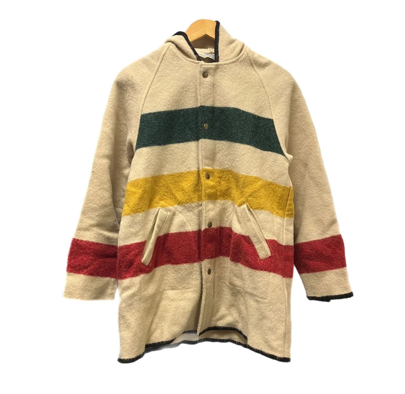 ウールリッチ WOOLRICH 70's 70年代 マルチボーダー フーデッド