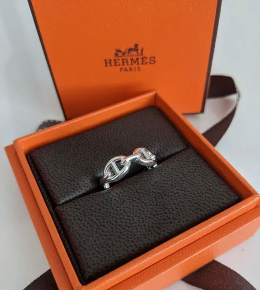 匿名配送！◆HERMES◆エルメス 指輪  シェーヌダンクル アンシェネ 13号レディース