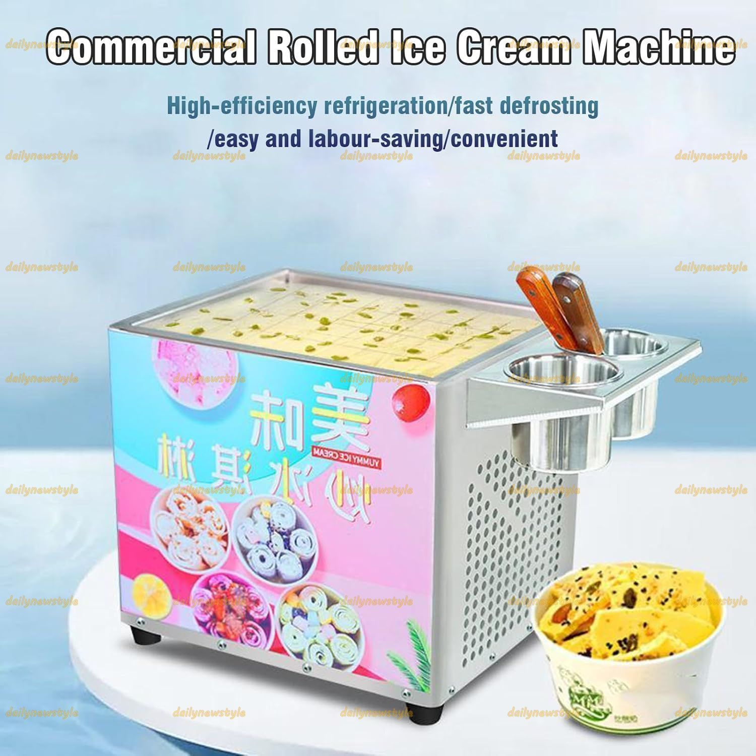 業務用ロールヨーグルトアイスクリームマシン