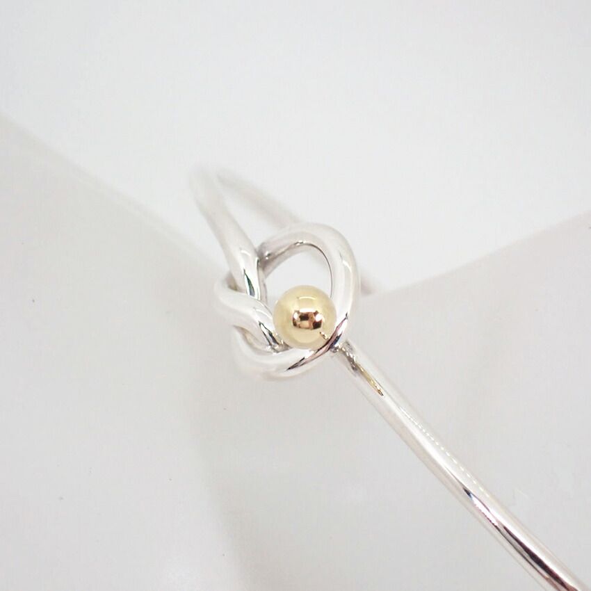 ティファニー 925/750 フック＆アイ バングル//g517-41 ティファニー