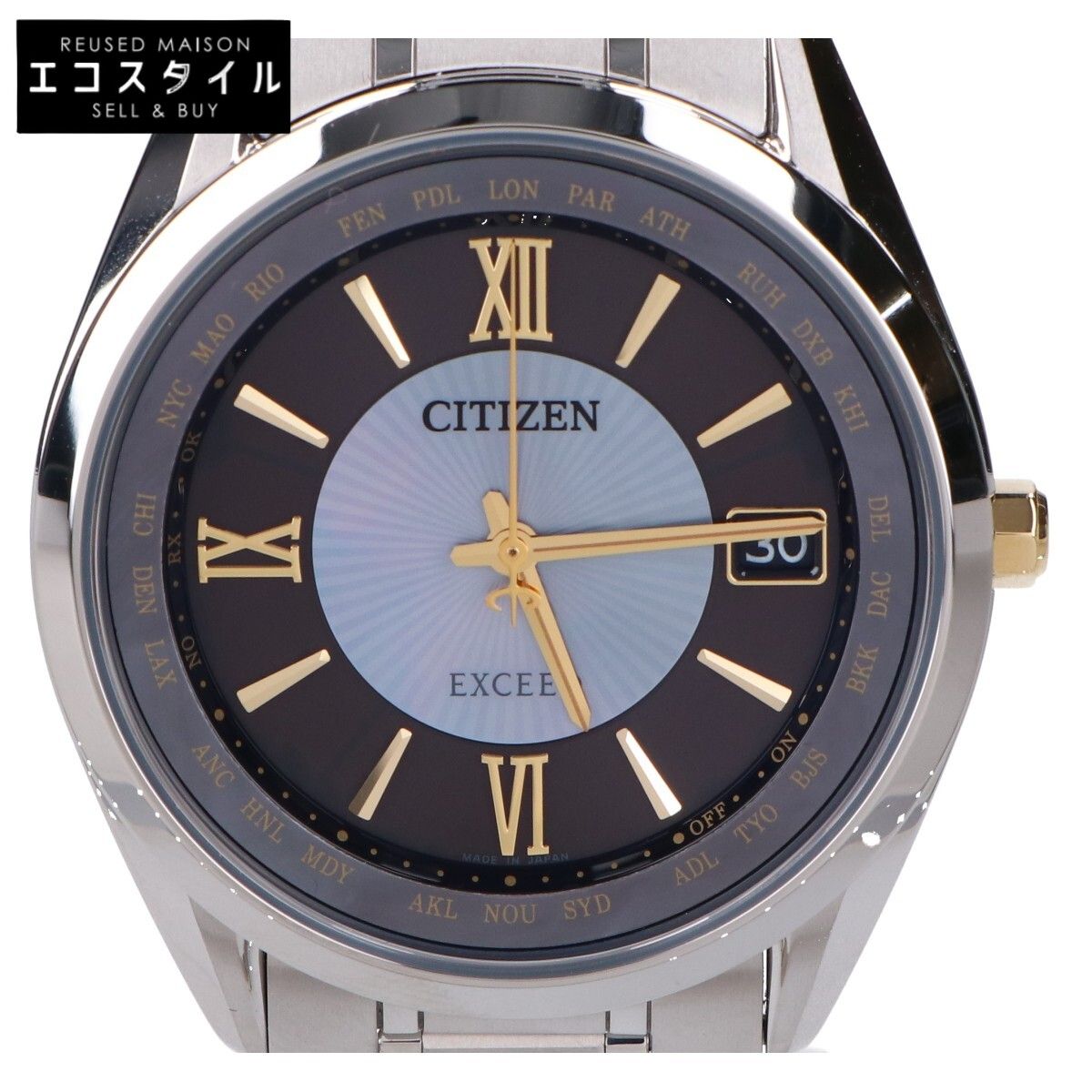 CITIZEN シチズン モデル350本 CB1154-66W Nebula 星雲 エクシード 薄型 エコドライブ電波