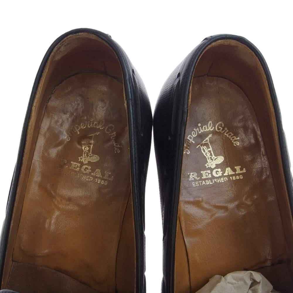 REGAL リーガル タッセル ローファー シューズ ブラック
