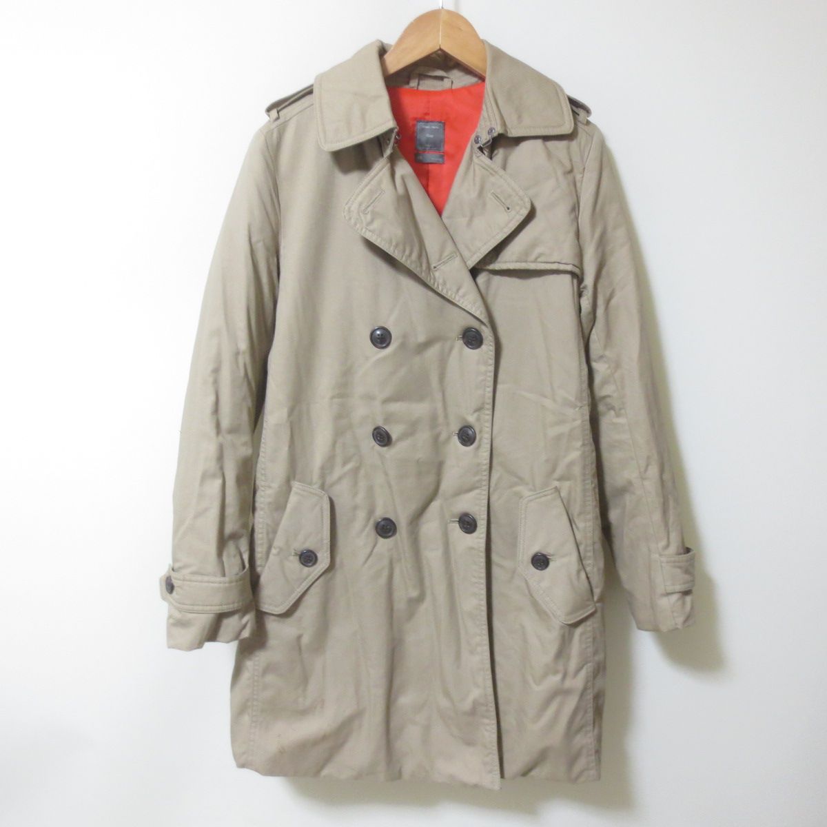 C203 GAP ギャップ ダウンコート トレンチコート ベージュ XS - メルカリ