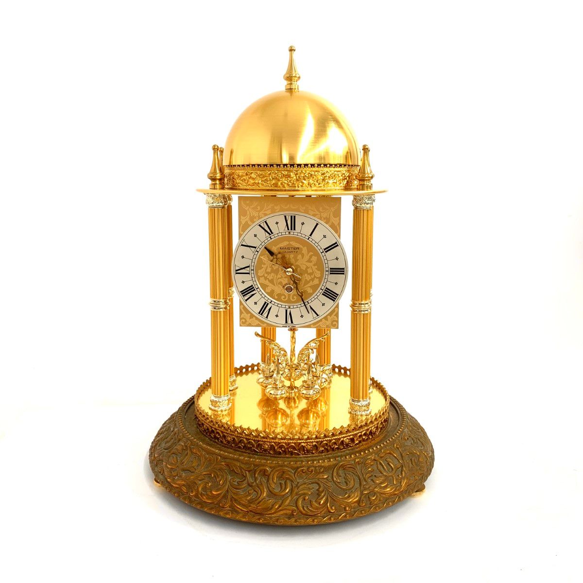 Master QUARTZ マスター クォーツ 置時計 ガラスドーム