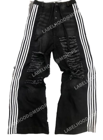 yori sport ストライプ ワイド dasyori 5 stripe denim バギー デニム 