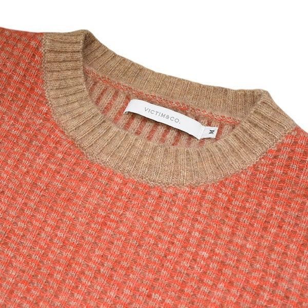VICTIM ヴィクティム CHECK BIG KNIT チェックオーバーサイズ VICTIM ヴィクティム CHECK BIG KNIT チェックオーバーサイズ