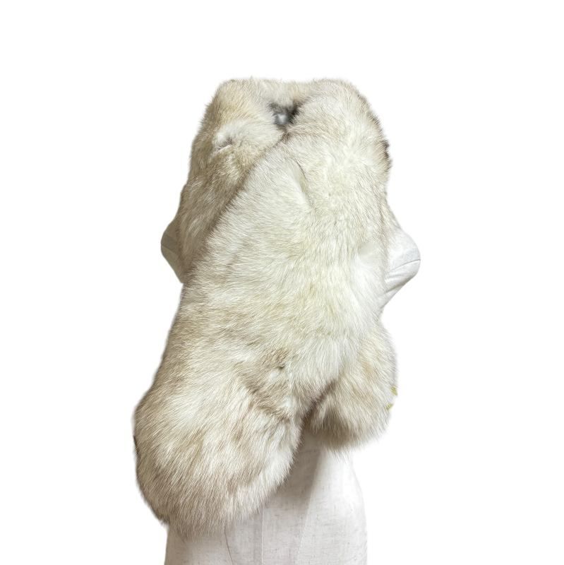 SAGA FOX フォックスファーショール ホワイト ☆毛皮 SAGA FOX サガ
