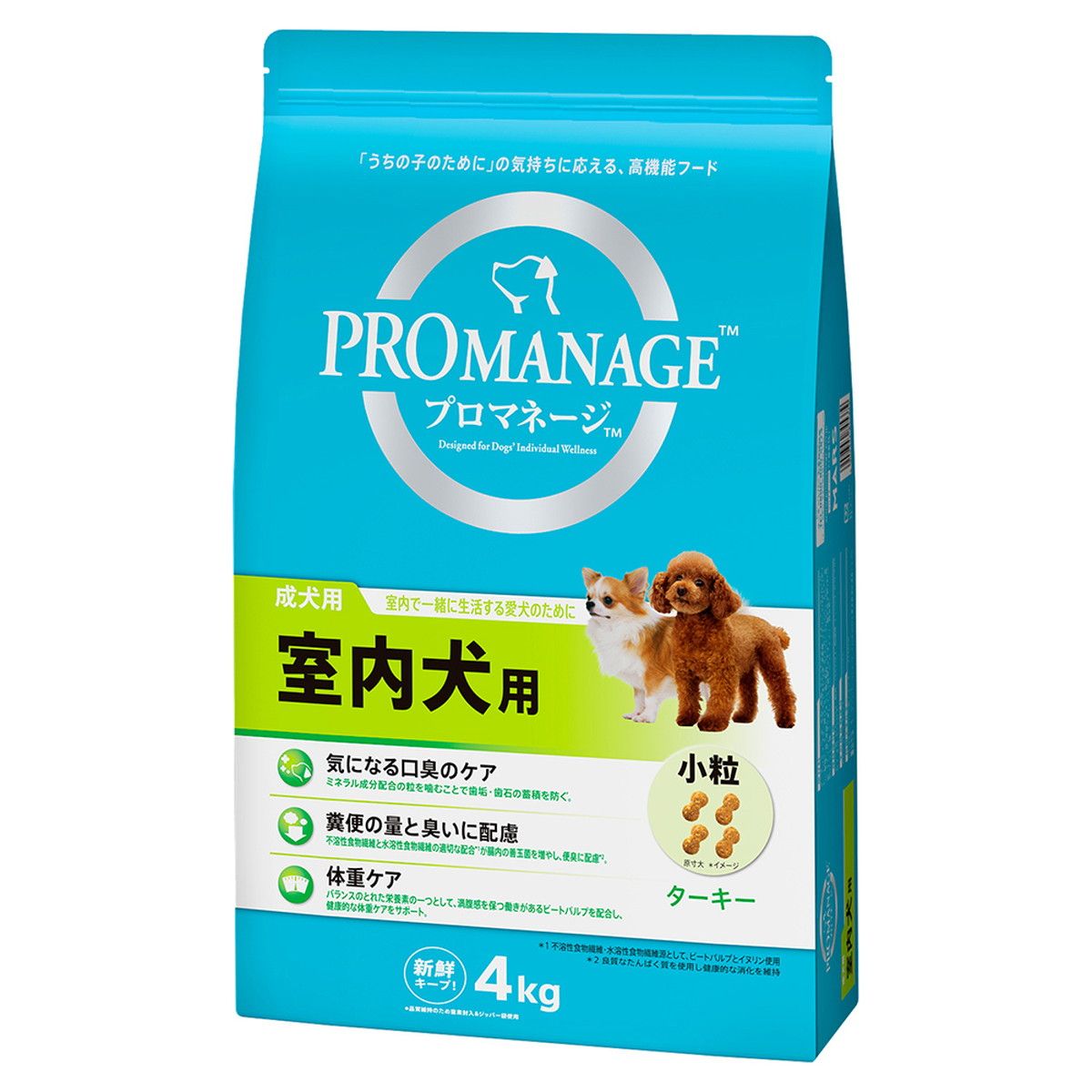 同梱不可 3個セット マースジャパンリミテッド プロマネージ 成犬用 室内犬用 4kg