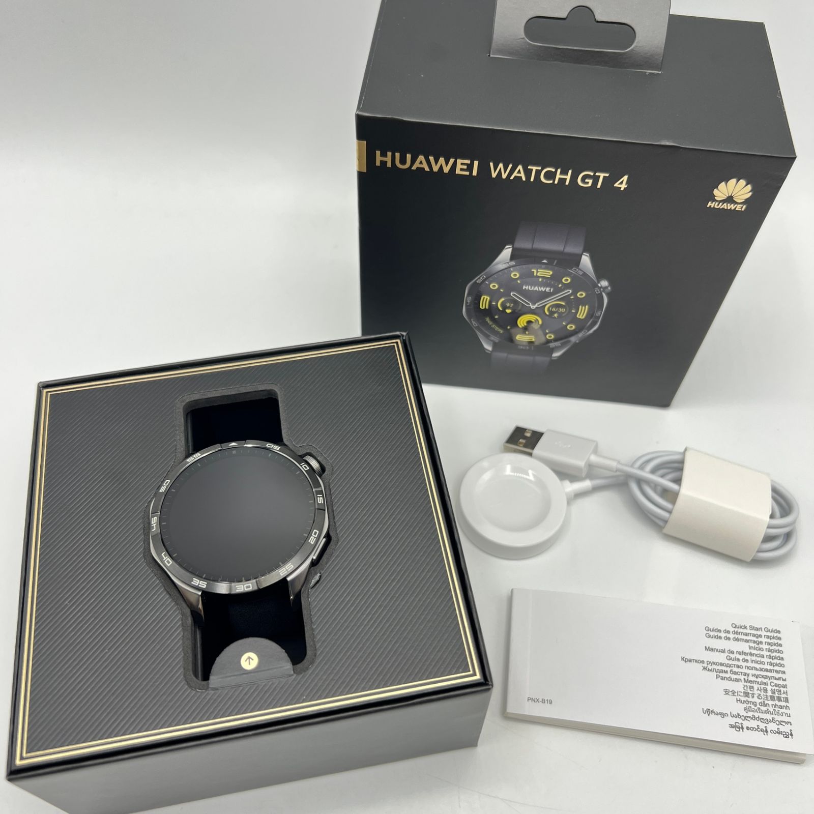 HUAWEI WATCH GT4 46mm PNX-B19 ブラック スマートウォッチ ファーウェイウォッチ 本体