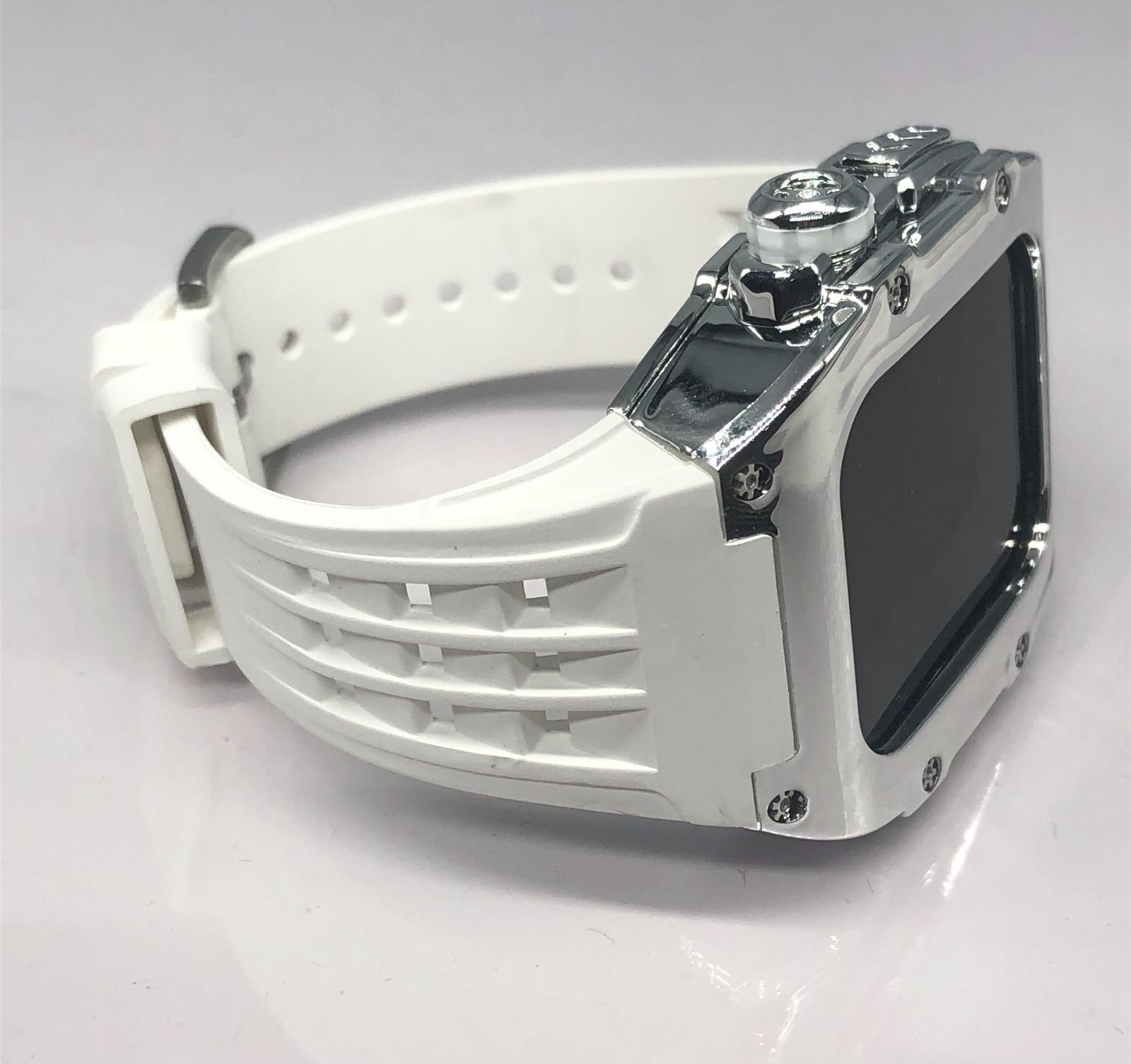 Oakley クラッシュ ラバーベルト 時計 青