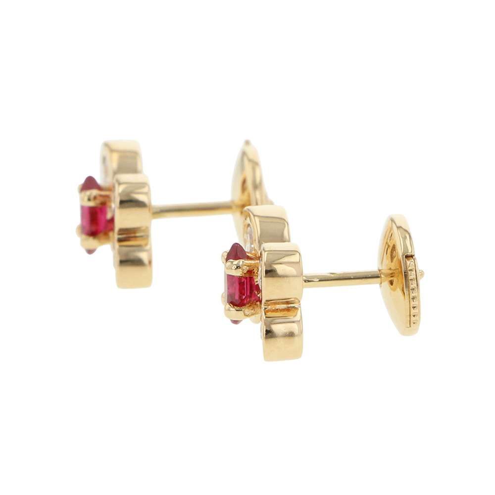ヴァンクリーフ&アーペル ピアス ダイヤモンド 0.43ct ルビー ヴァンクリーフ&アーペル ピアス ダイヤモンド 0.43ct ルビー